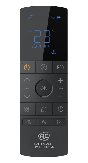 ROYAL CLIMA ���������� ����� ���������� ���� ��� ������ �����-������ ����� VENTURO NERO MULTI FLEXI EU ERP RCI-VT09HN